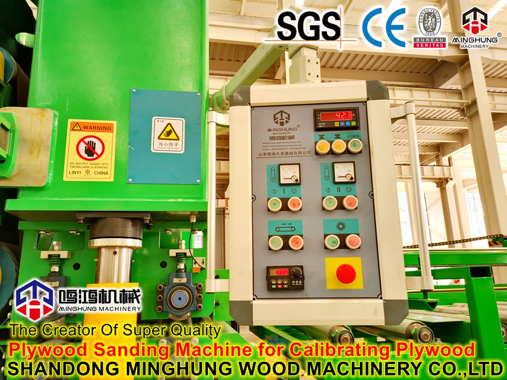 Plywood Sanding Machine for Calibrating Plywood MINGHUNG Kontrplak Kalibre için Kontrplak Zımparalama Makinesi MINGHUNG