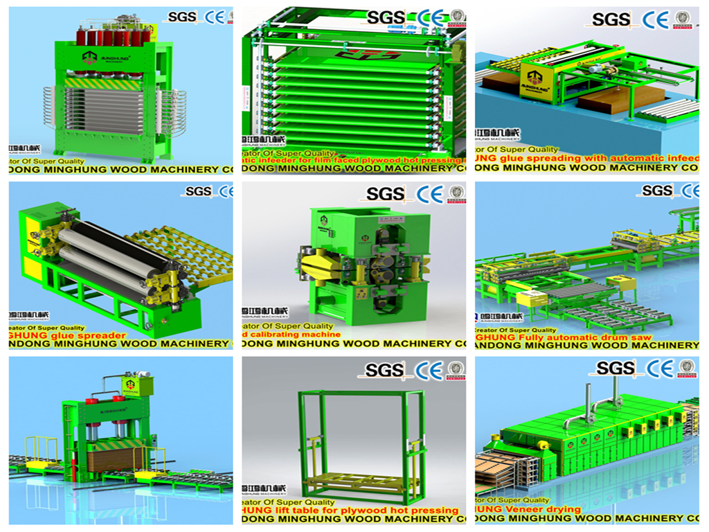 MINGHUNG plywood machine MINGHUNG kontrplak makinesi