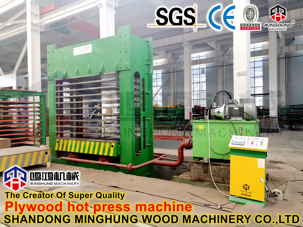 Ağaç İşleme Makinesi Hidrolik Sıcak Pres Melamin Laminasyon Makinesi