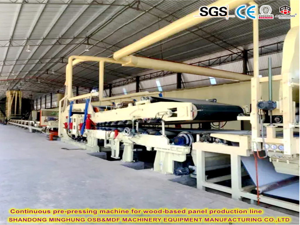 Ahşap bazlı panel üretim hattı için sürekli ön baskı makinesi