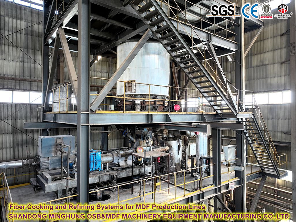 MDF &uuml;retim hatları i&ccedil;in fiber pişirme ve rafine sistemler