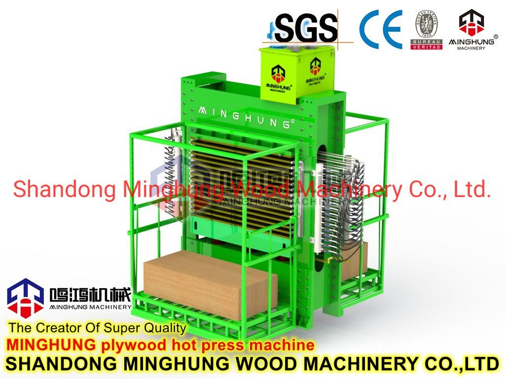 Kontrplak Yapımı İçin Hidrolik Kontrplak Sıcak Pres Makinesi Ağaç İşleme Makineleri