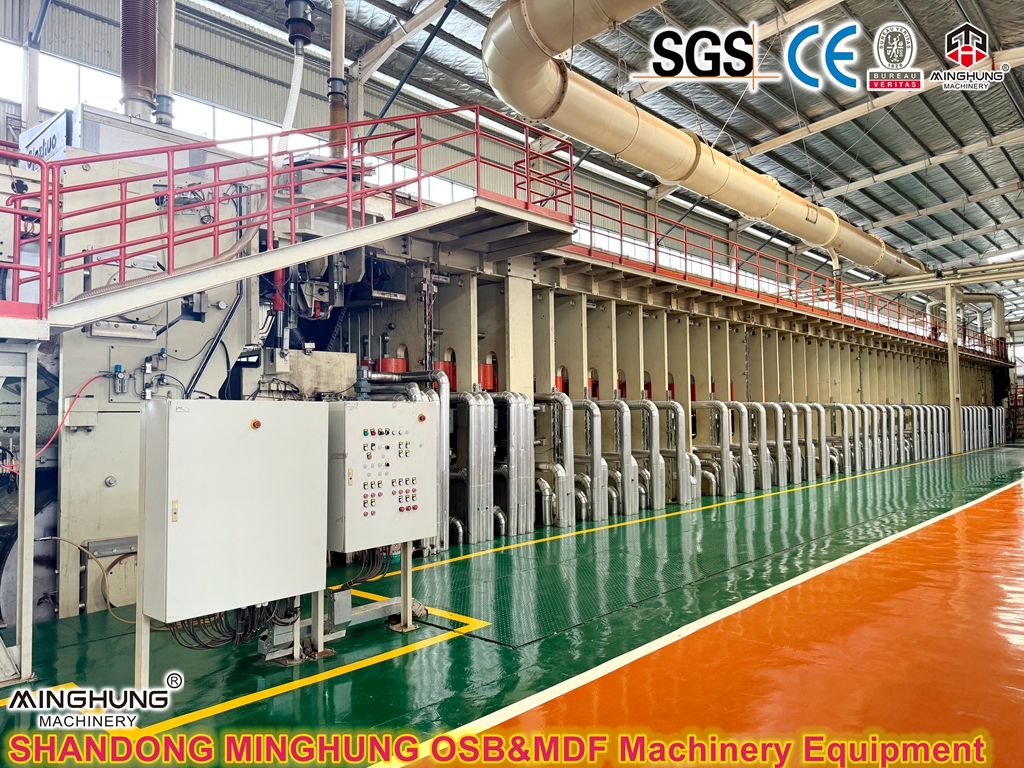 Pb osb mdf yapmak i&ccedil;in conti-roll sıcak pres