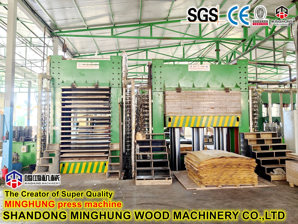Kontrplak üretimi için Çin sıcak pres makinesi