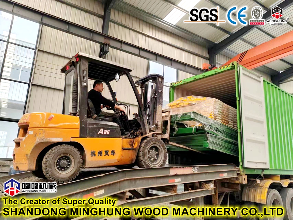 plywood hot press machine delivery Kontrplak Sıcak Pres Makinesi Teslimat