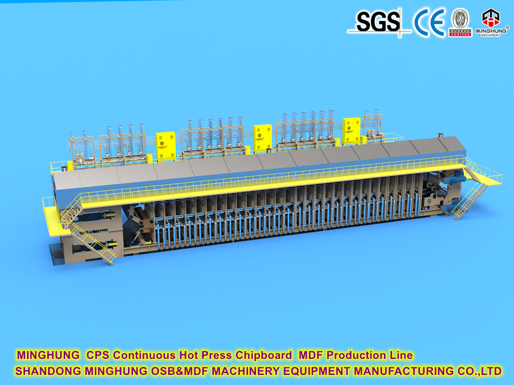 CPS S&uuml;rekli Sıcak Pres G&ouml;ğ&uuml;s MDF &Uuml;retim Hattı