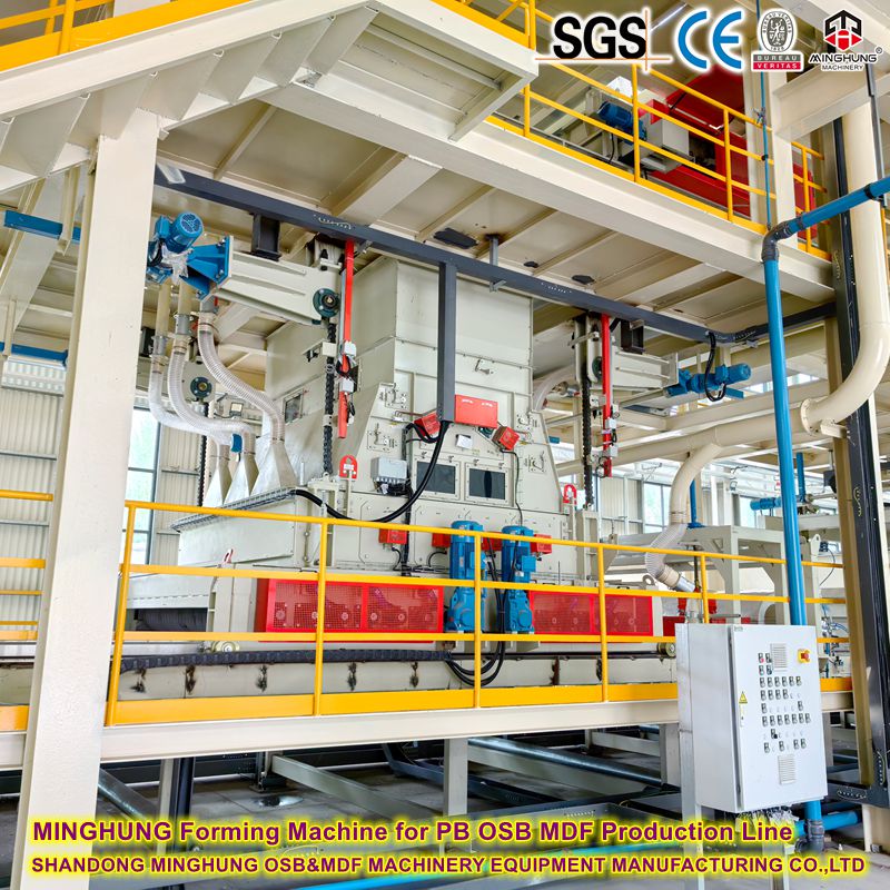 MINGHUNG PB OSB MDF &uuml;retim hattı i&ccedil;in şekillendirme makinesi