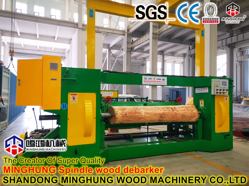 CNC Kontrplak Ağaç İşleme Makineleri: Kütük Döner Kaplama Soyma Makinesi Mil Tipi Mil Çekirdek Kaplama Soyma Makinesi