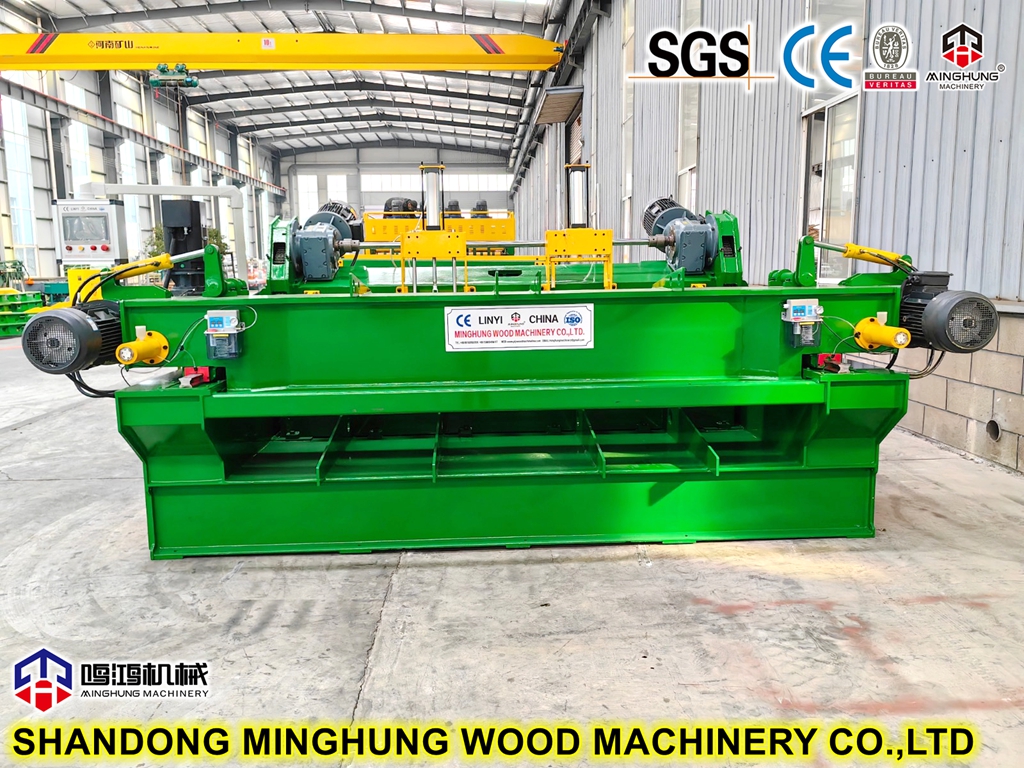 Безшпиндельний верстат для лущення шпону