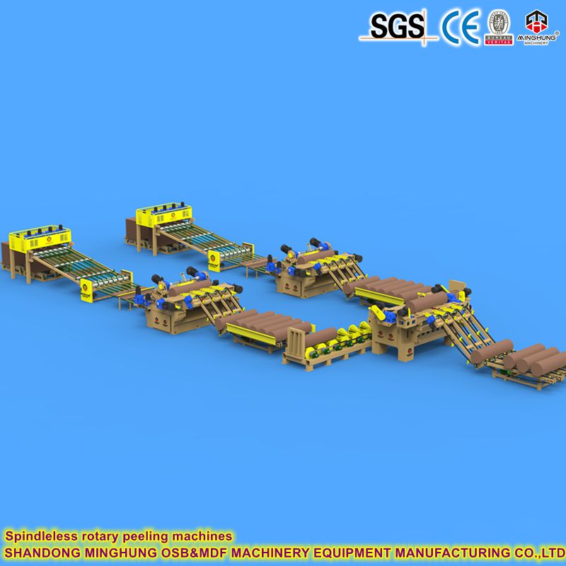 Spindleless rotary peeling machines Milsiz döner soyma makineleri