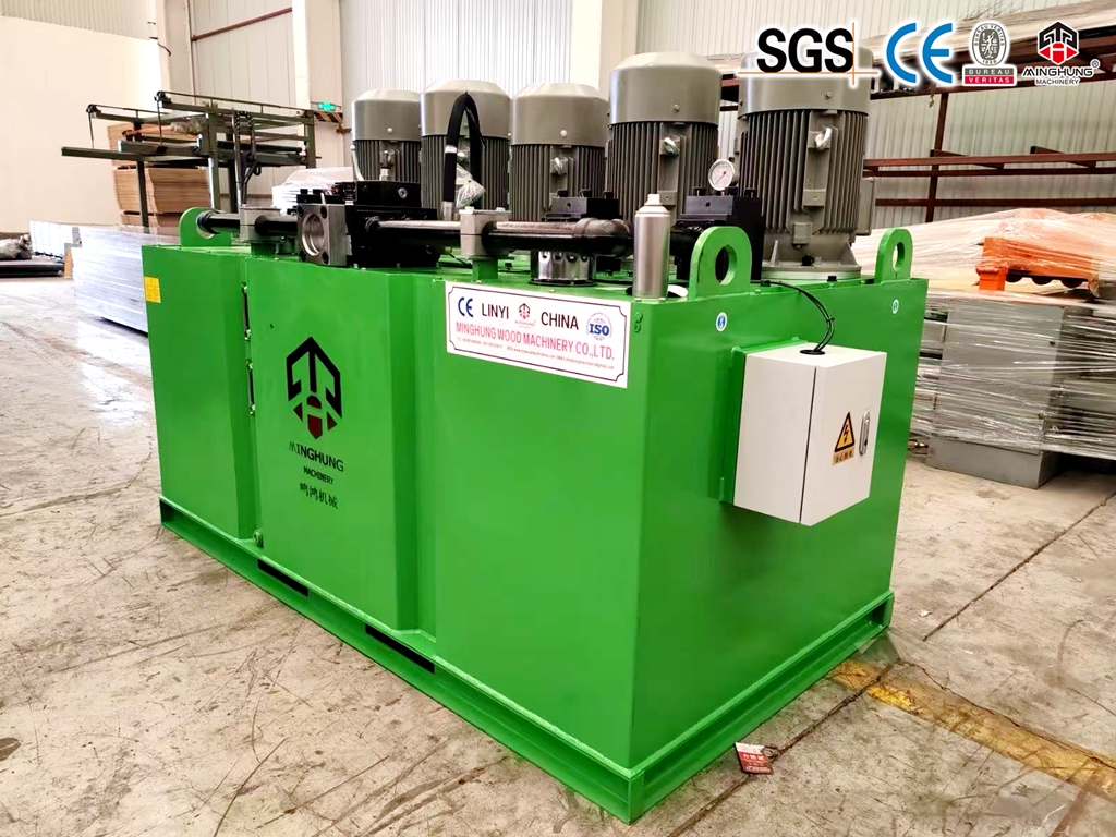 Auto plywood hot press with loader and unloader Yükleyici ve boşaltıcılı otomatik kontrplak sıcak pres