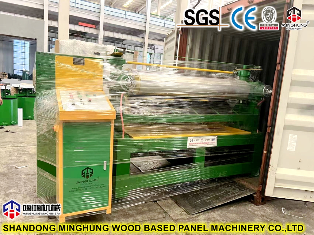 Kontrplak için pnömatik yapıştırıcı uygulama makinesi