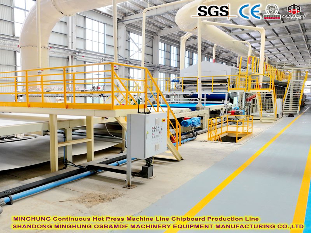MINGHUNG Continuous Hot Press Machine Line Chipboard Production Line MINGHUNG Sürekli Sıcak Pres Makine Hattı Sunta Üretim Hattı