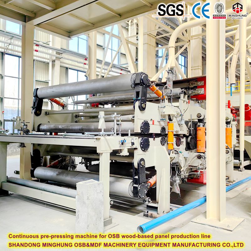 OSB Ahşap Tabanlı Panel Üretim Hattı için Sürekli Ön Presleme Makinesi