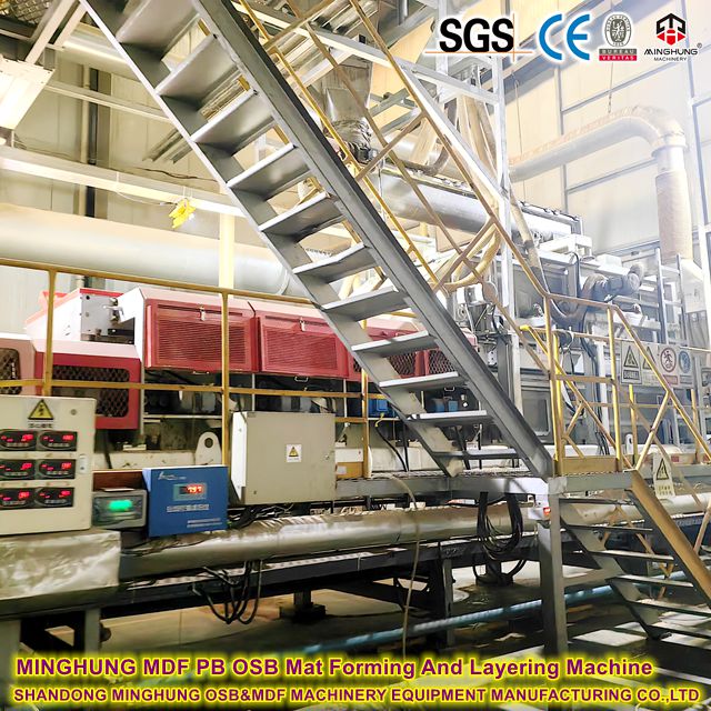 MINGHUNG MDF PB OSB MAT oluşturma ve katmanlama makinesi