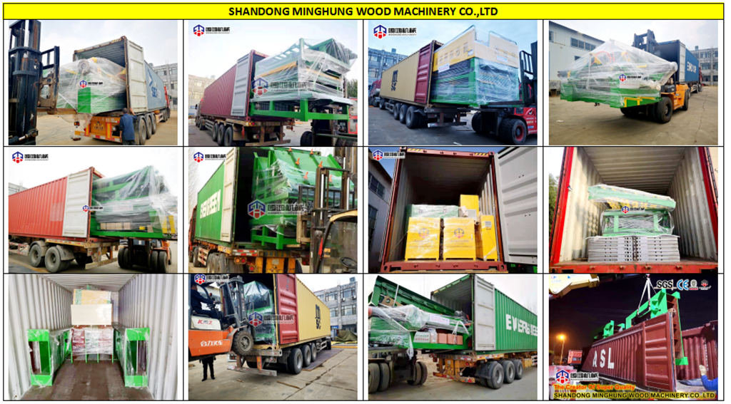 MINGHUNG kontrplak makinesi y&uuml;kleme