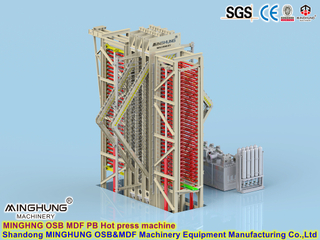 Ahşap Yonga Levha Üretimi için Hidrolik Pres Makinesi Sıcak Isı Pres Makinesi