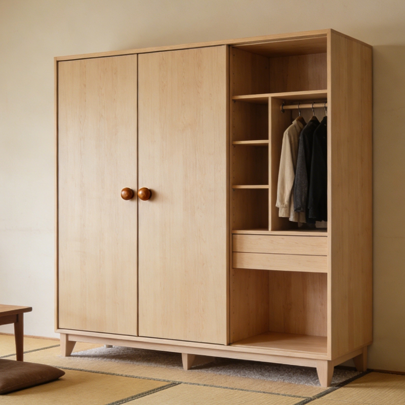 Kontrplaktan yapılmış bir gardırop