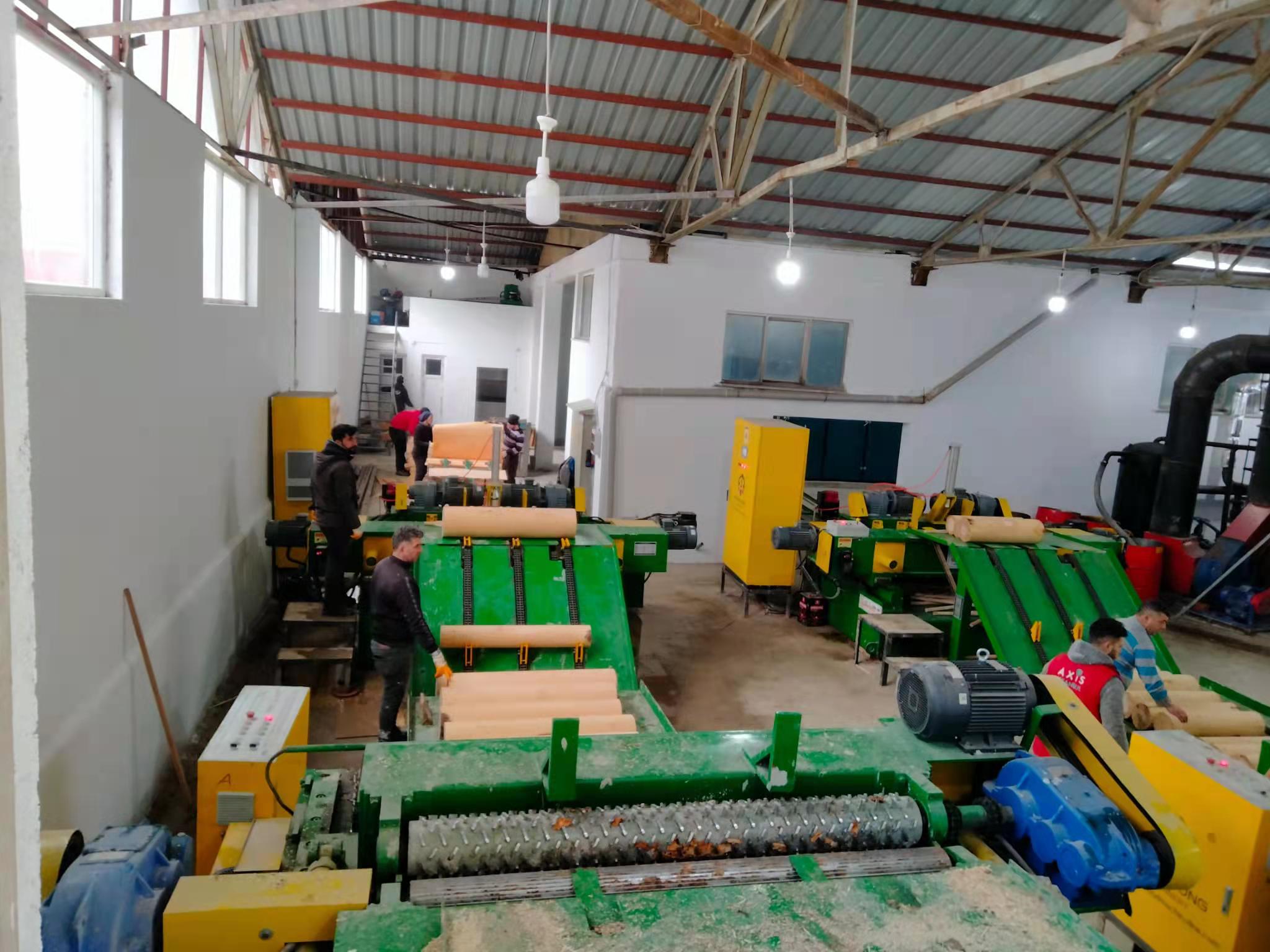 ağaç soya makinesi