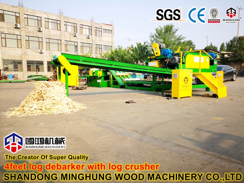 4feet k&uuml;t&uuml;k kabuk soyma makinesi ile k&uuml;t&uuml;k kırıcı