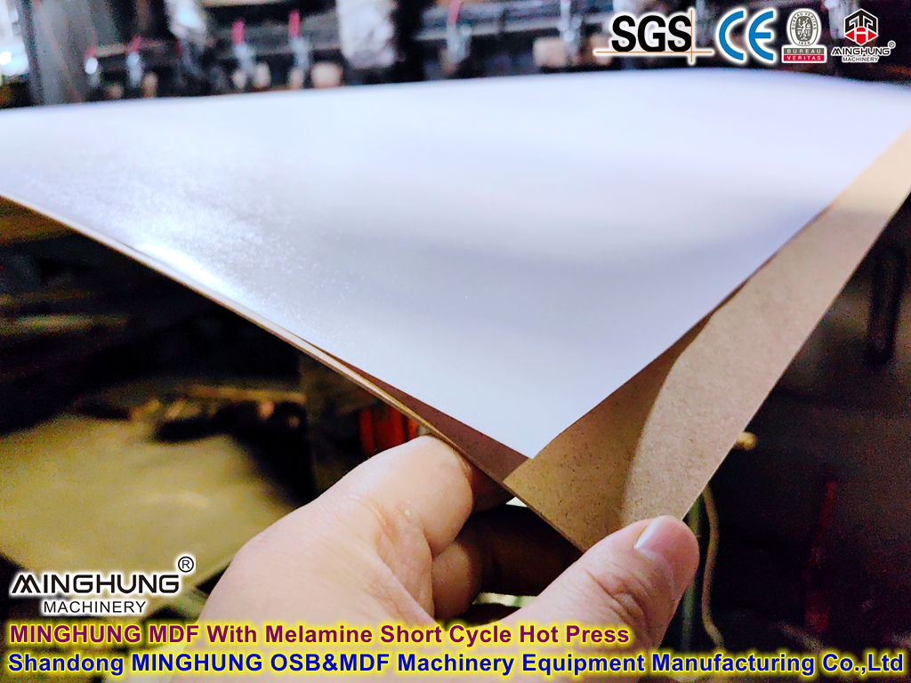 MDF Melamin Kısa &Ccedil;evrim Sıcak Pres