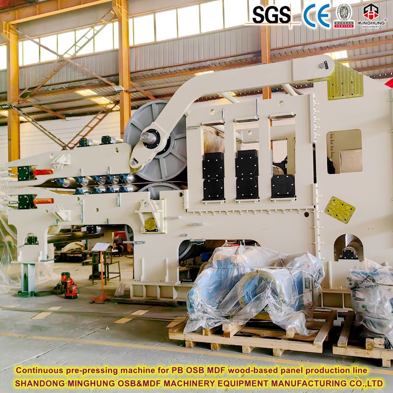 PB OSB MDF Ahşap Tabanlı Panel Üretim Hattı için Sürekli Ön Presleme Makinesi