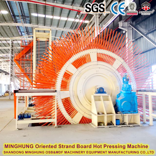 Y&ouml;nlendirilmiş Strand Board Sıcak Pres Makine Hattı