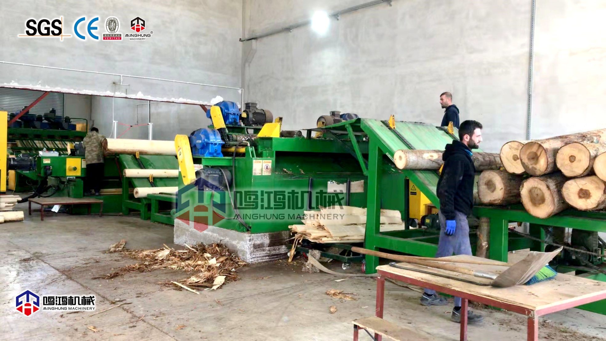 Kütük Soyma Makinesi Ahşap Kaplama Makinesi