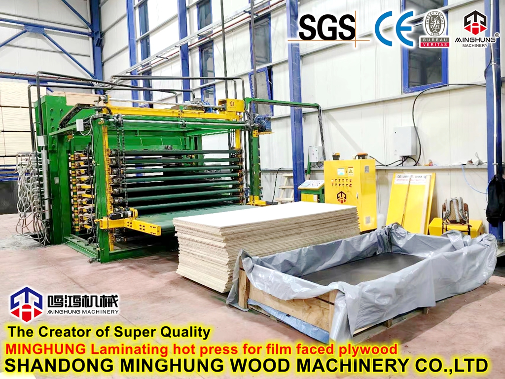 Film yüzlü kontrplak için laminasyon sıcak pres