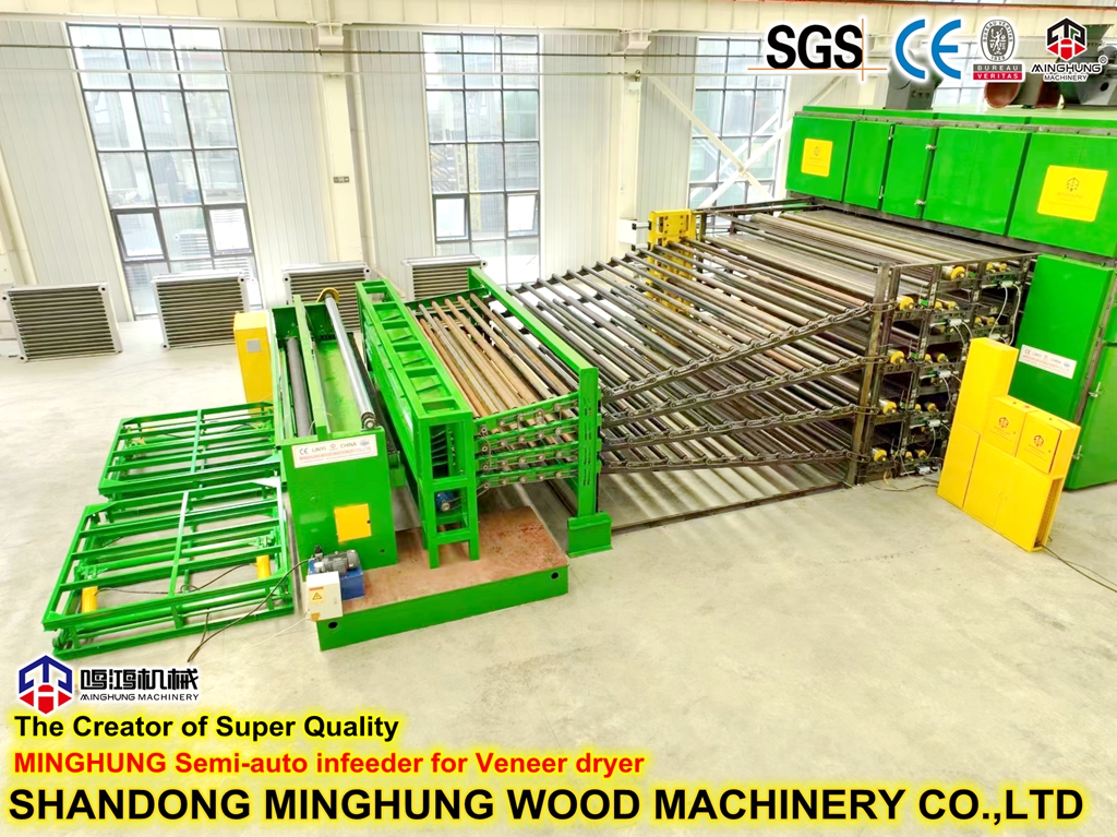 Kaplama kurutucusu için yarı otomatik besleyici