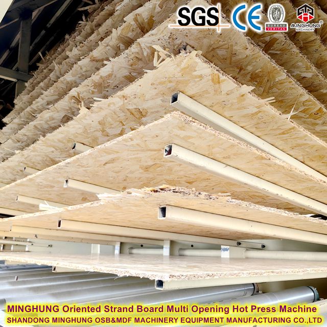 MINGHUNG Yönlendirilmiş Strand Board Çok Açılımlı Sıcak Pres Makinası