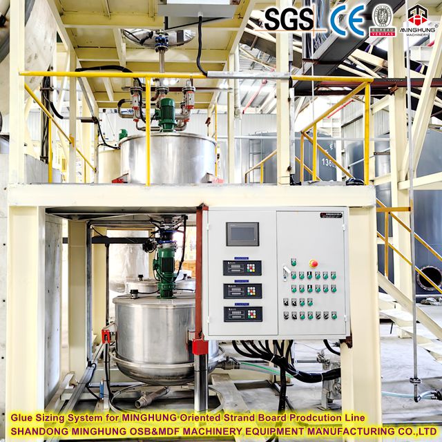 Yönlendirilmiş Strand Board Prodcutution Hattı için Tutkal Boyutlandırma Sistemi