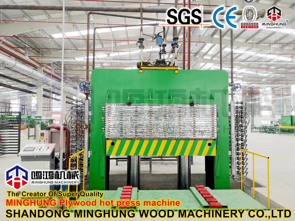 MINGHUNG kontrplak sıcak pres makinesi