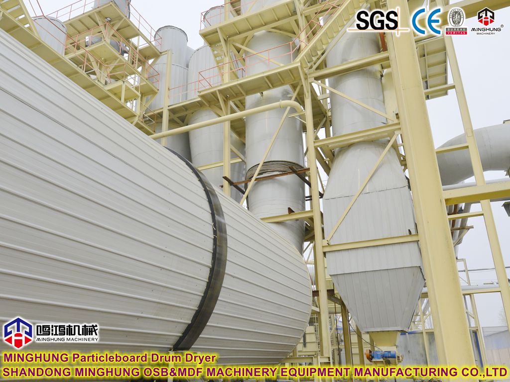 MINGHUNG Particleboard Drum Dryer Machine MINGHUNG Parçacık Tahul Drum Kurutma Makinesi