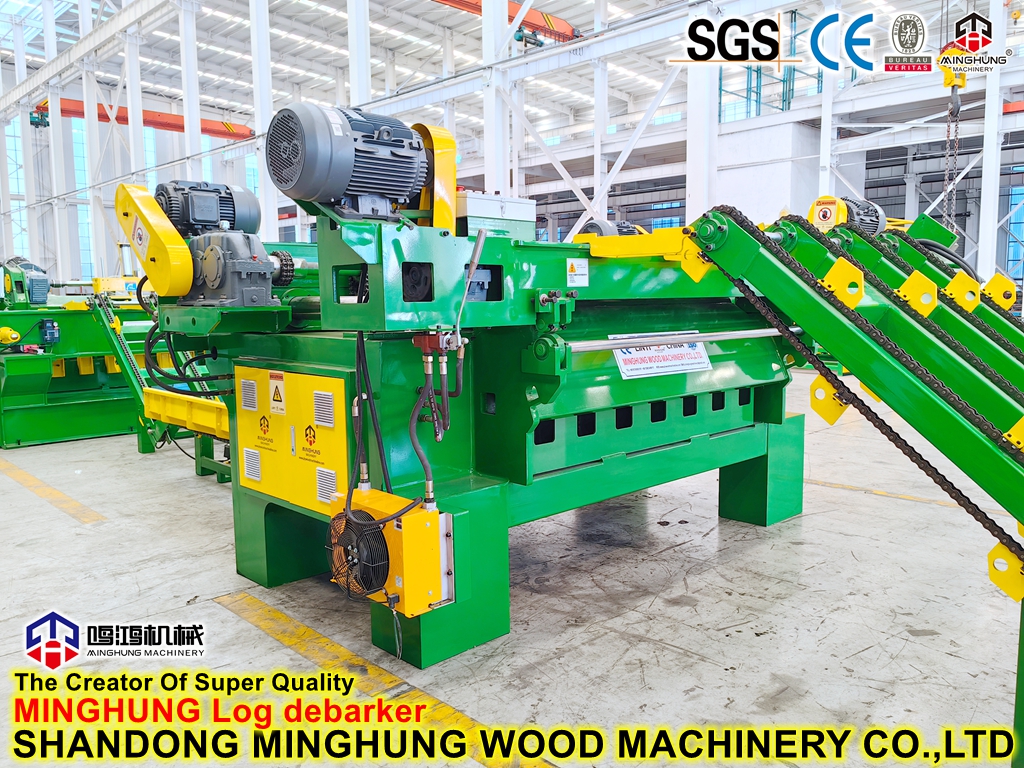 Okaliptüs için Yüksek Verimli Milsiz Döner Soyma Makinesi 