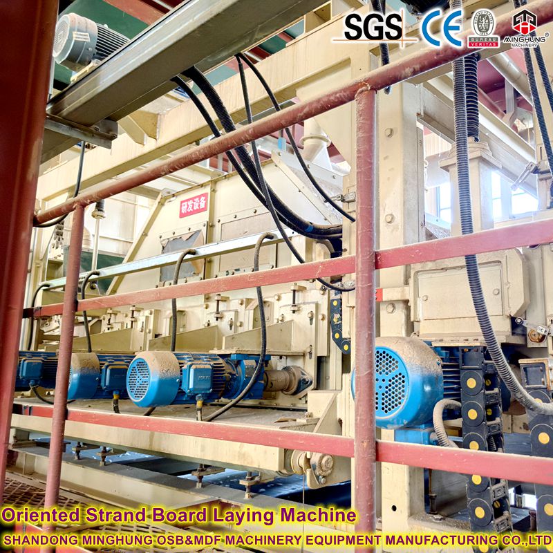 Yönlendirilmiş iplik tahtası döşeme makinesi