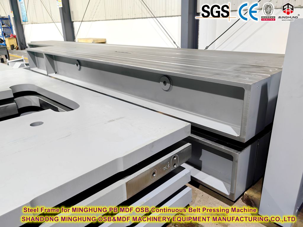 MINGHUNG MDF OSB Sürekli Kemer Presleme Makinesi için Çelik Çerçeve