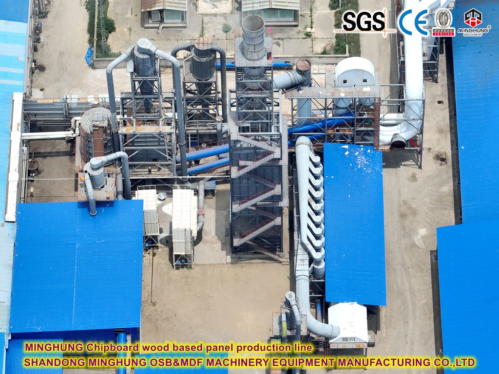 MINGHUNG Parçacık Tahta Ahşap Tabanlı Panel Makine Üretim Hattı